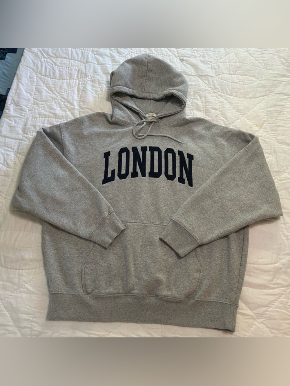 Brandy Melville Christy London Oversized Hoodie Gray OS John Gault